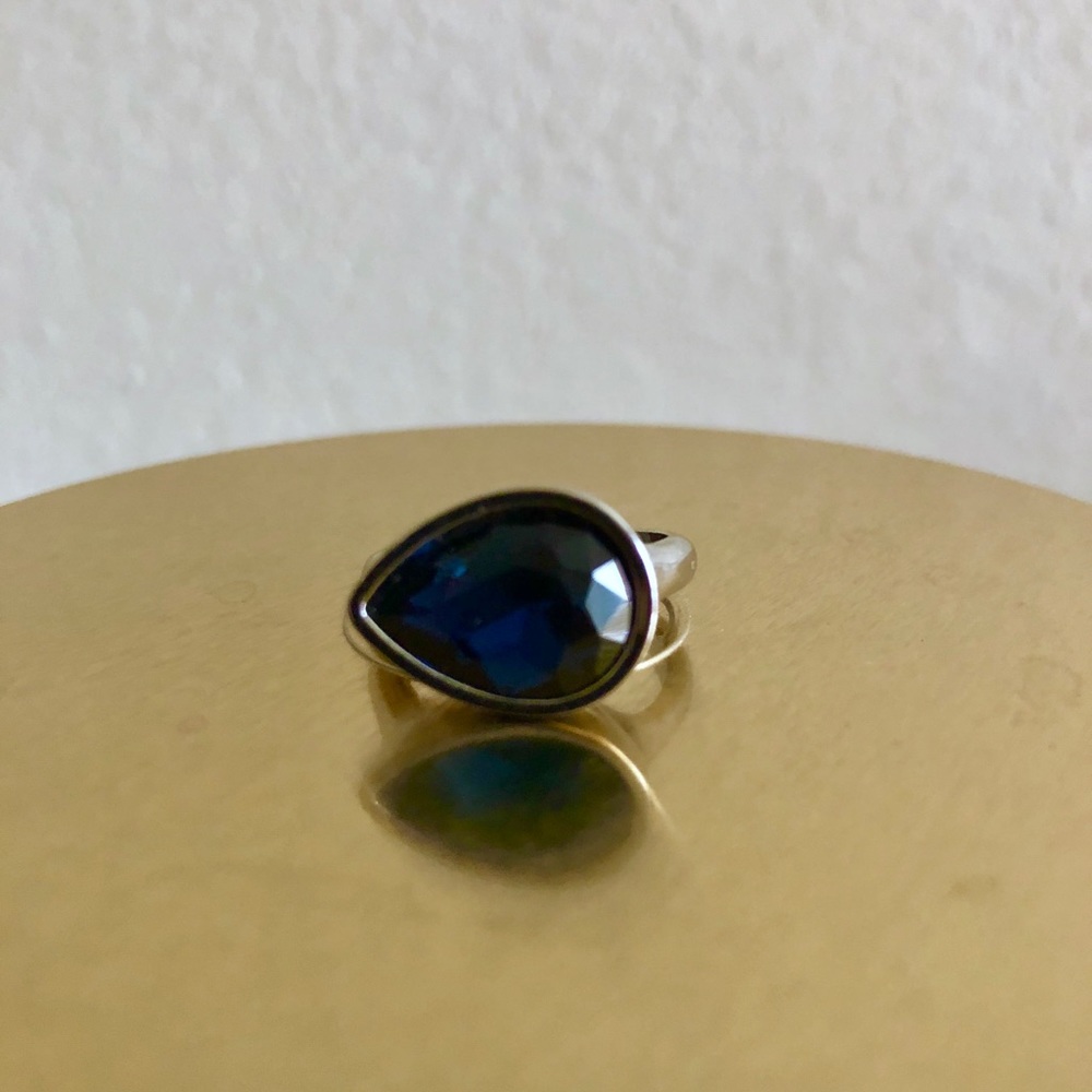 Charming Charlie navy & silver ring